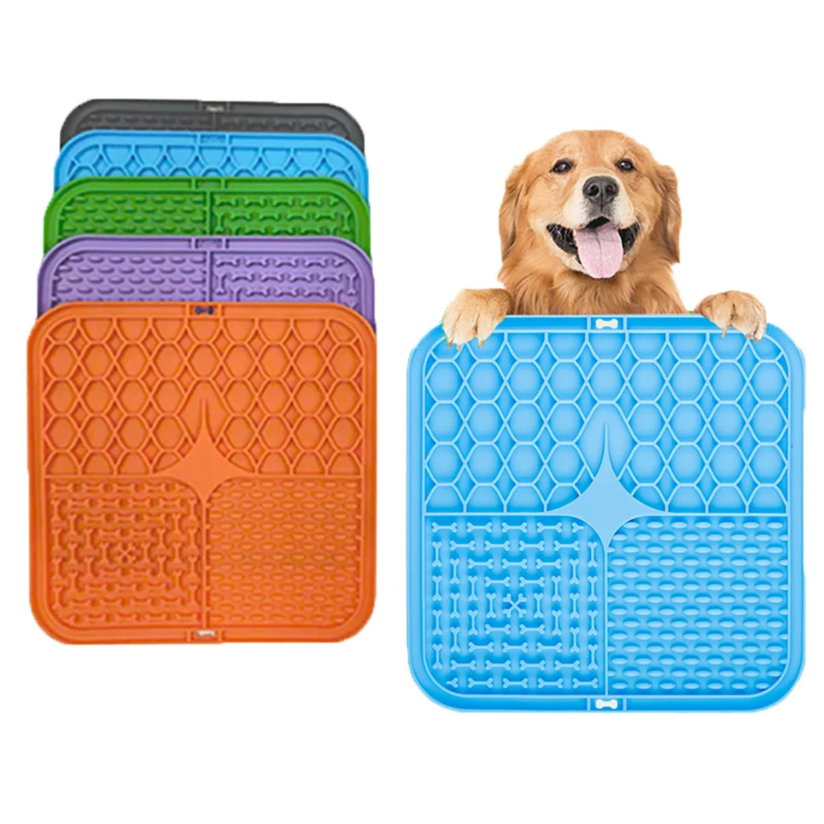 Suction Cup Dog Licking Mat - Silicone Slow Feeder for Enhanced Mealtime Experience