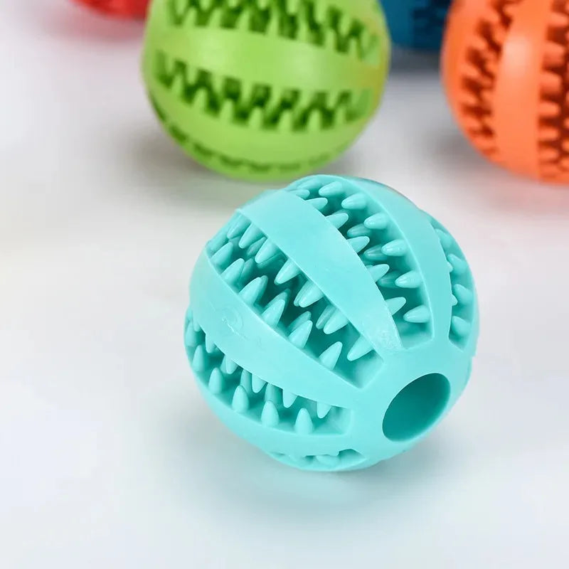 Pelota Goma Natural Perros - Juguete Masticable Limpieza Dental 5cm