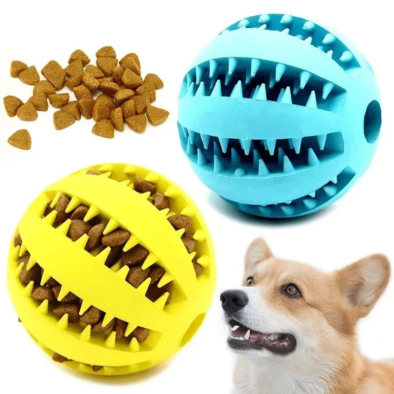 Pelota Goma Natural Perros - Juguete Masticable Limpieza Dental 5cm