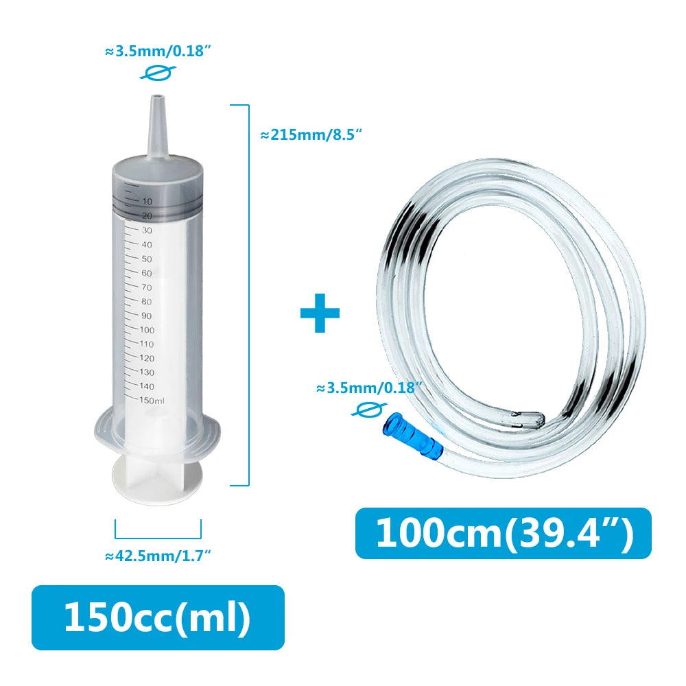 Jeringa Multifunción Mascotas 100-550ml - Alimentación y Medicación con Manguera