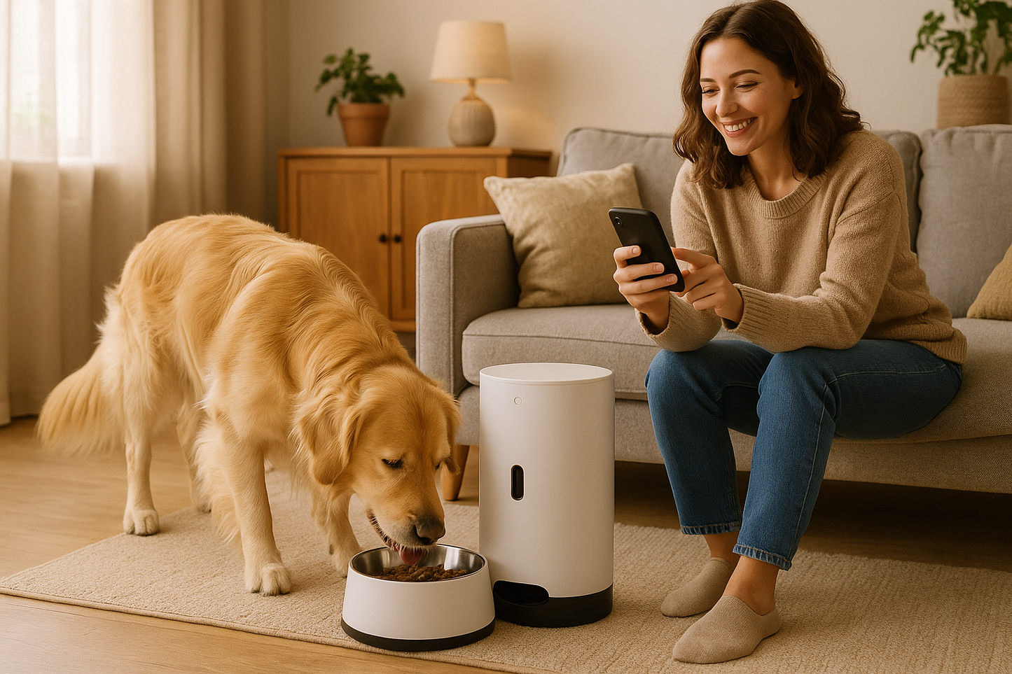 Geeni 6L Smart Pet Feeder with HD Camera & Voice Control
