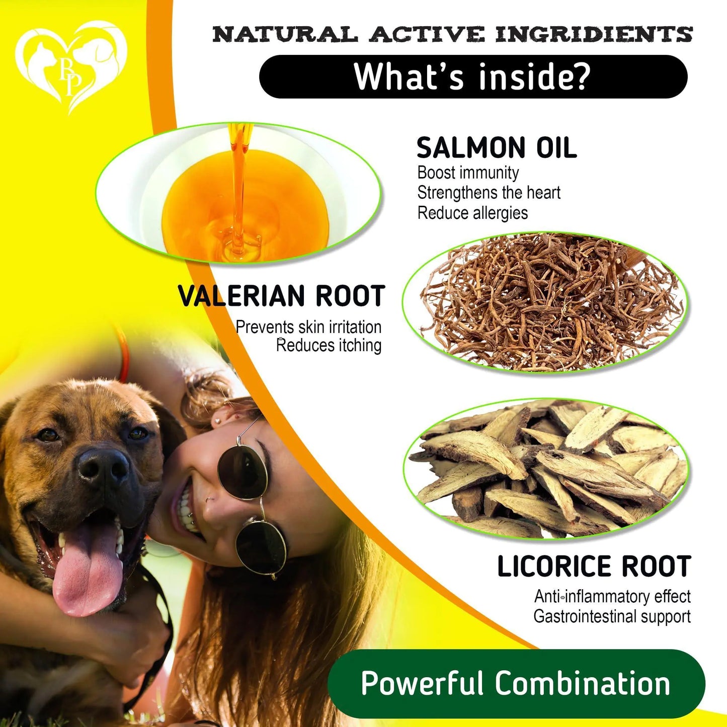 Chews para Alivio de Alergias y Picazón en Perros con Tratamiento para Piel Seca y Erupciones, con Omega-3