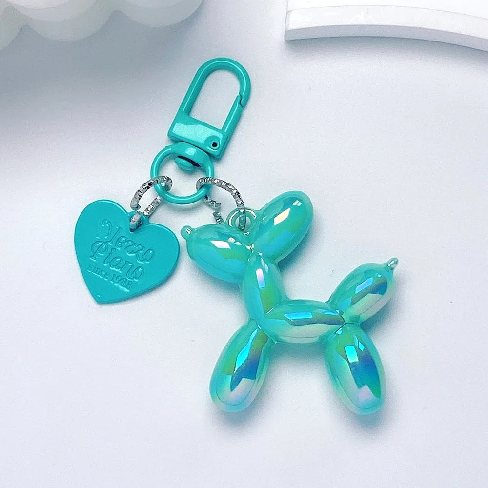 Llavero Perrito Globo Y2K - Charm Acrílico Colorido Estilo Retro