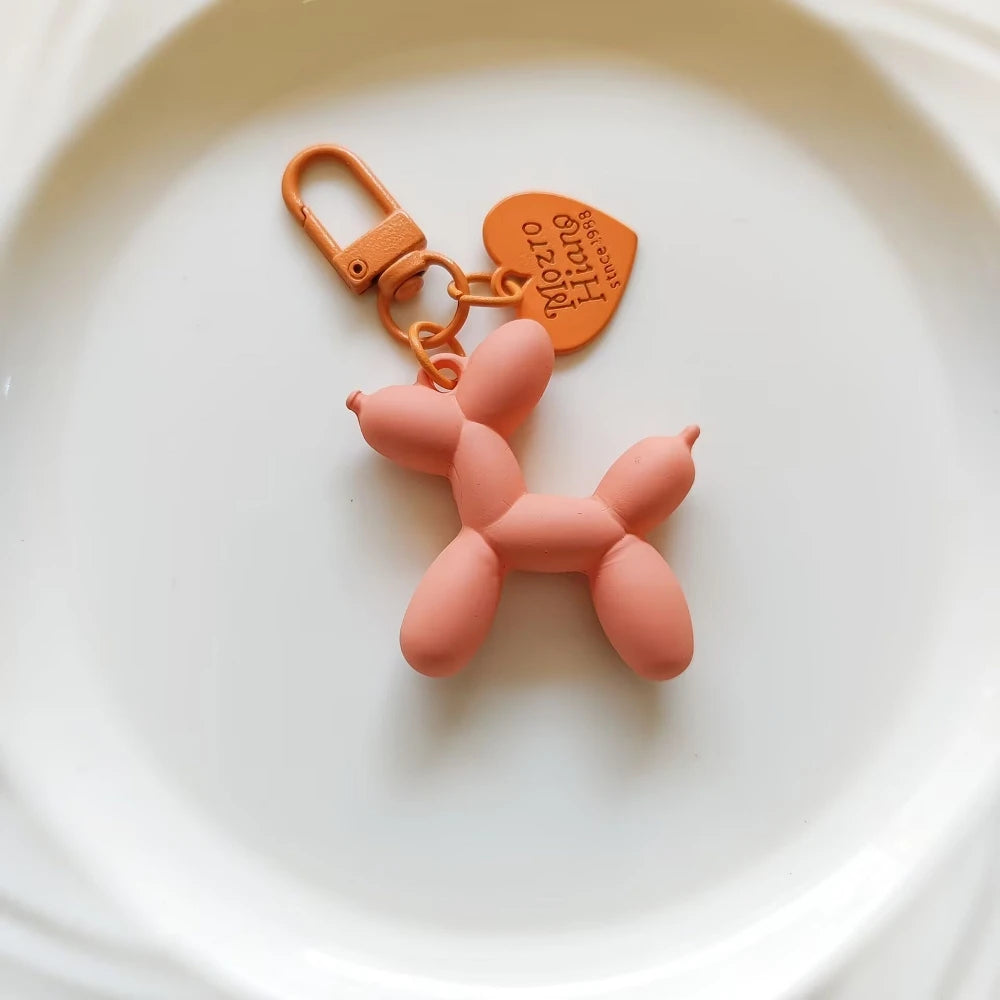 Llavero Perrito Globo Y2K - Charm Acrílico Colorido Estilo Retro