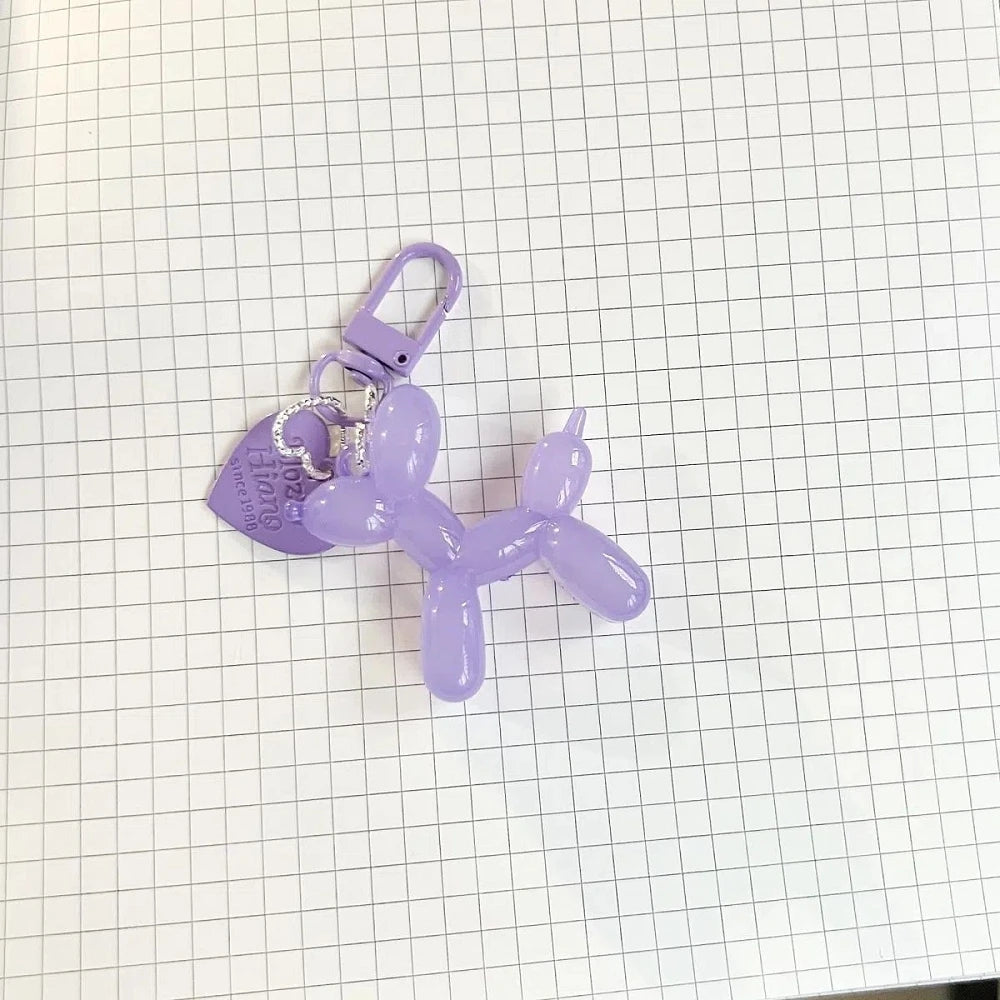Llavero Perrito Globo Y2K - Charm Acrílico Colorido Estilo Retro