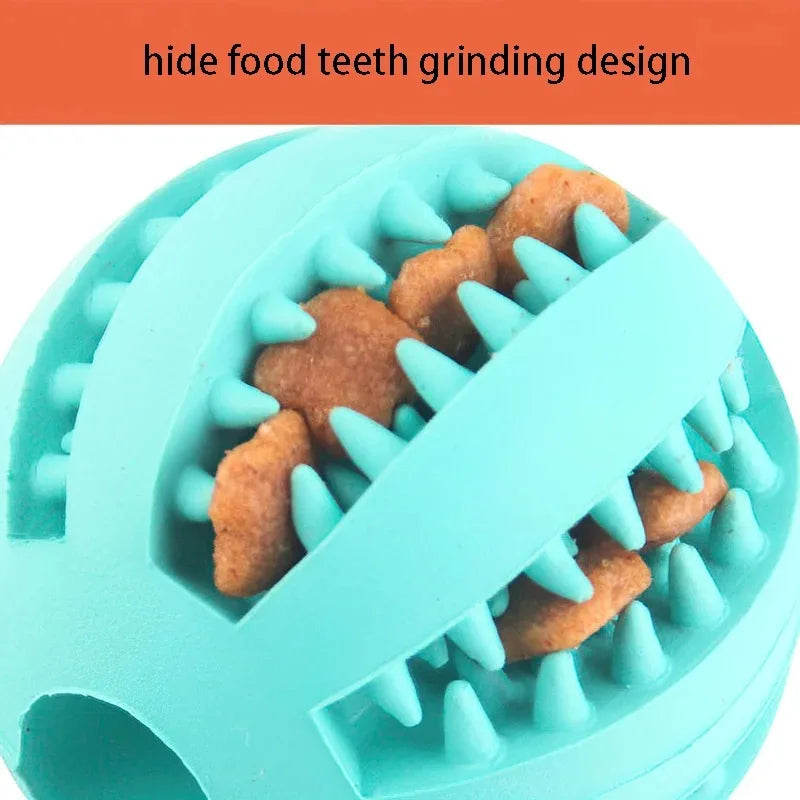 Pelota Goma Natural Perros - Juguete Masticable Limpieza Dental 5cm