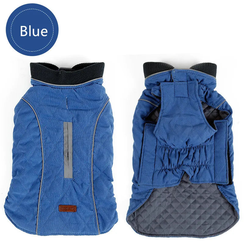 New Winter Coat Retro Design Cozy Winter Dog Pet Jacket Vest Warm Pet Outfit Clothes Dor Dogs 6 Colors