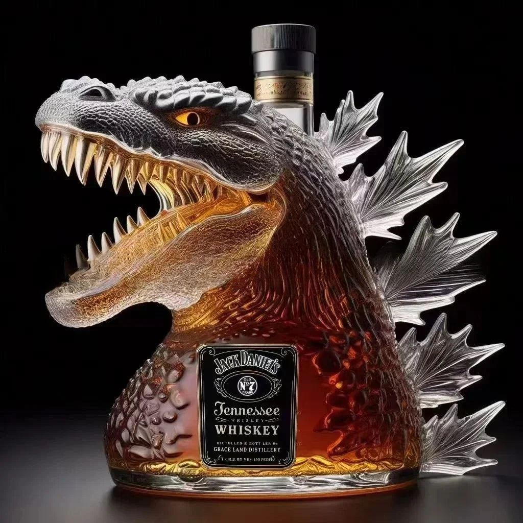 Licorera Cristal Divertida 10Oz - Decoración Bar Animales Whiskey Vino