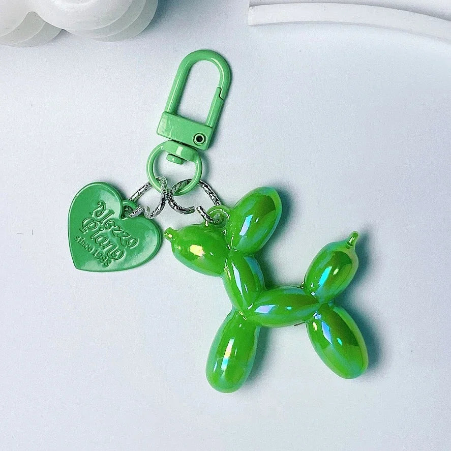 Llavero Perrito Globo Y2K - Charm Acrílico Colorido Estilo Retro