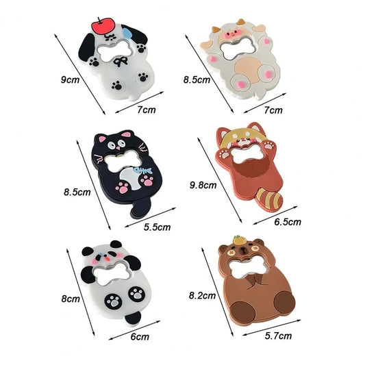 Abrebotellas Magnético Animales - Gato Perro Panda Divertido Cocina Bar
