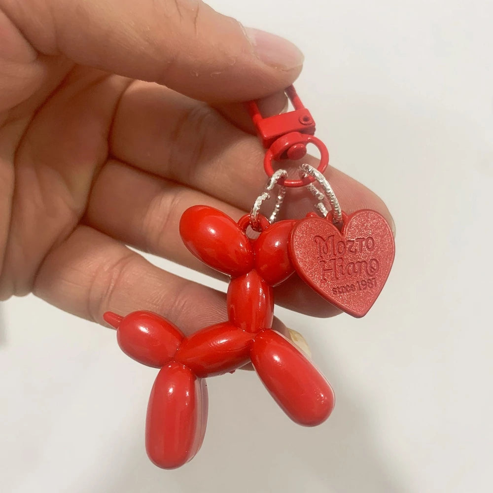 Llavero Perrito Globo Y2K - Charm Acrílico Colorido Estilo Retro