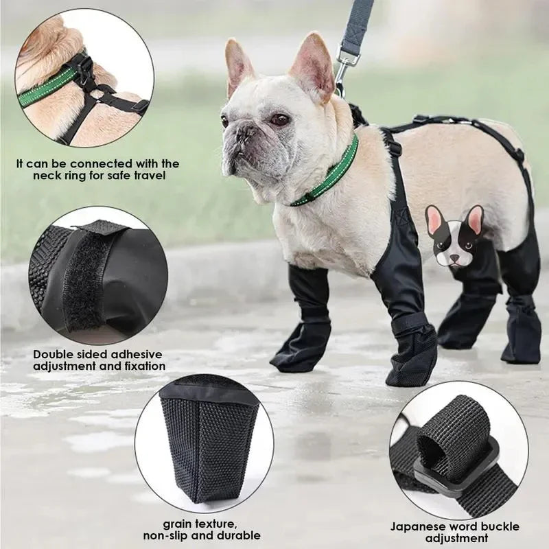 Zapatos Impermeables Perros Ajustables - Botas Protectoras Patas Transpirables