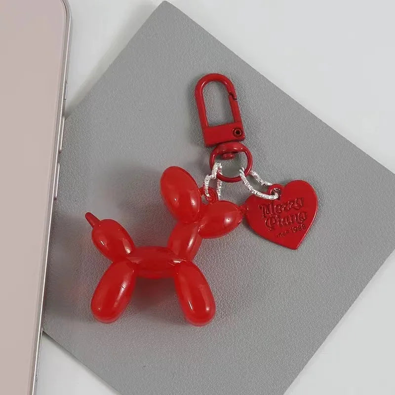 Llavero Perrito Globo Y2K - Charm Acrílico Colorido Estilo Retro
