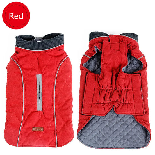 New Winter Coat Retro Design Cozy Winter Dog Pet Jacket Vest Warm Pet Outfit Clothes Dor Dogs 6 Colors