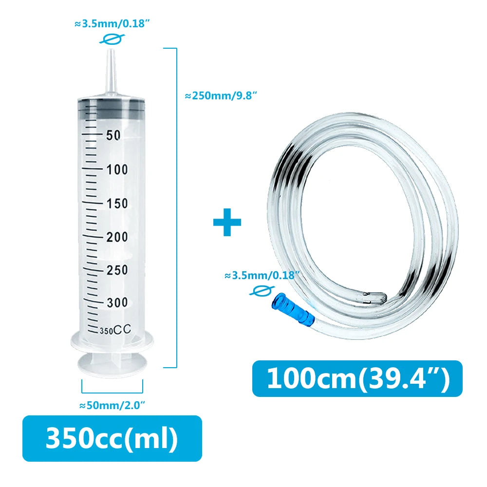 Jeringa Multifunción Mascotas 100-550ml - Alimentación y Medicación con Manguera