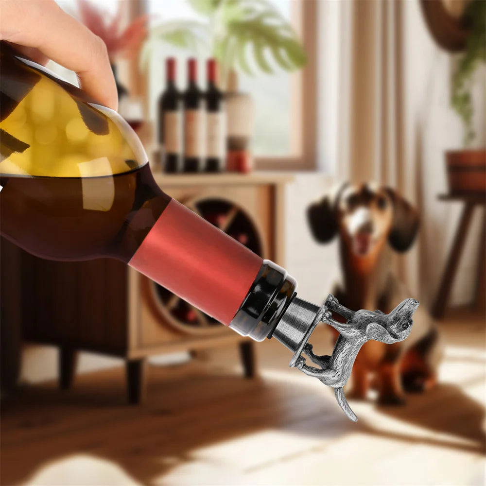 Tapones Vino Decorativos Mascotas - Aleación Zinc Silicona Bar Perro Gato