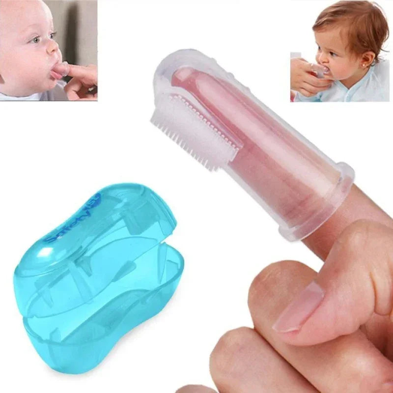Cepillo Dental Dedo Mascotas - Silicona Suave Limpieza Dientes Perros Gatos