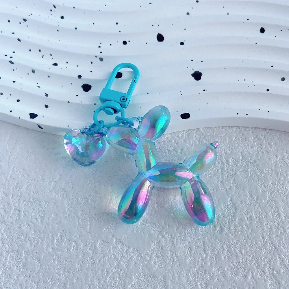 Llavero Perrito Globo Y2K - Charm Acrílico Colorido Estilo Retro