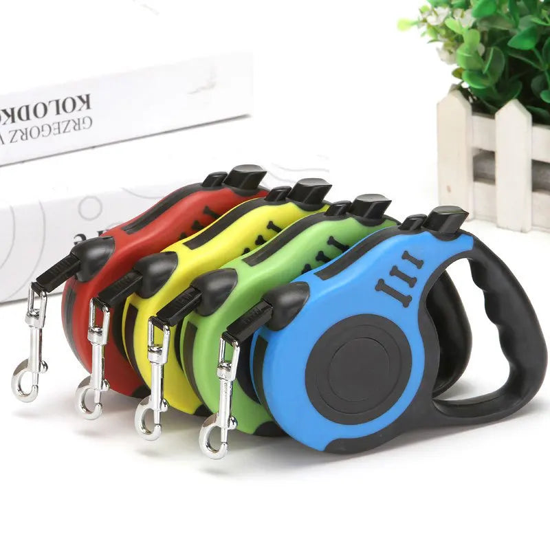 Ultimate 3M Automatic Retractable Dog Leash for Small Pets - Durable Nylon Lead for Outdoor Adventures and Hiking
