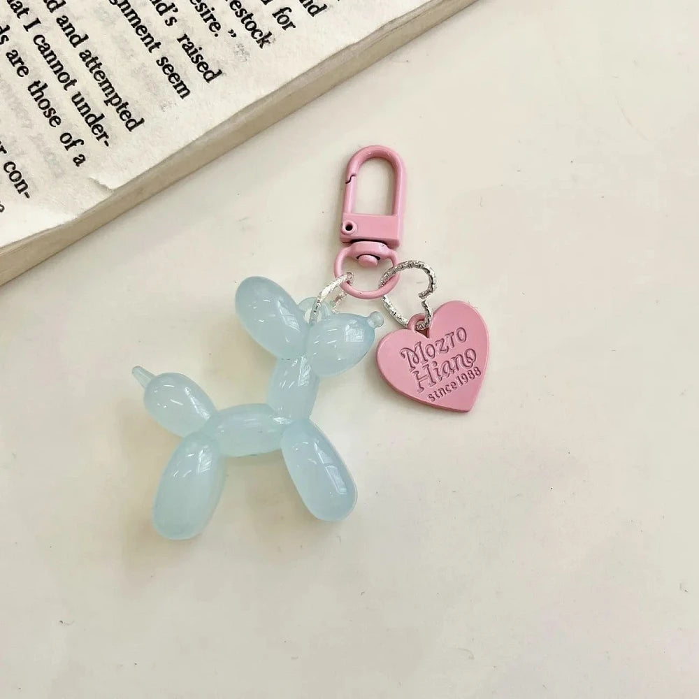 Llavero Perrito Globo Y2K - Charm Acrílico Colorido Estilo Retro