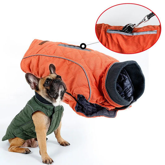 New Winter Coat Retro Design Cozy Winter Dog Pet Jacket Vest Warm Pet Outfit Clothes Dor Dogs 6 Colors