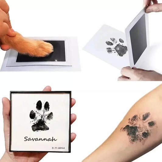 Kit Huellas Bebé y Mascota - Tinta Sin Contacto Segura 0-10 Meses