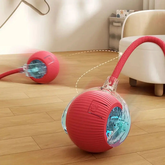 Pelota Interactiva Automática Gatos - Juguete Eléctrico Recargable con Cola