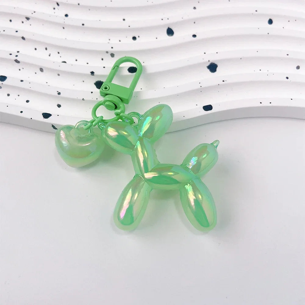 Llavero Perrito Globo Y2K - Charm Acrílico Colorido Estilo Retro