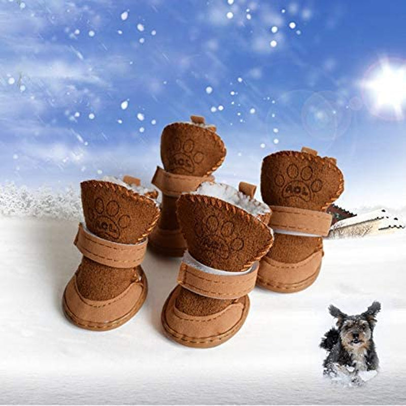 4Piezas De Zapatos Para Perros Zapatos Para Perros Antideslizante