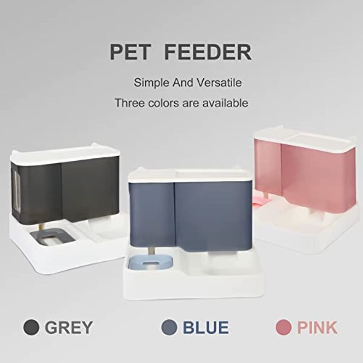 2-in-1 Automatic Pet Gravity Feeder for Cats and Dogs: Ensuring Optimal Feeding and Hydration