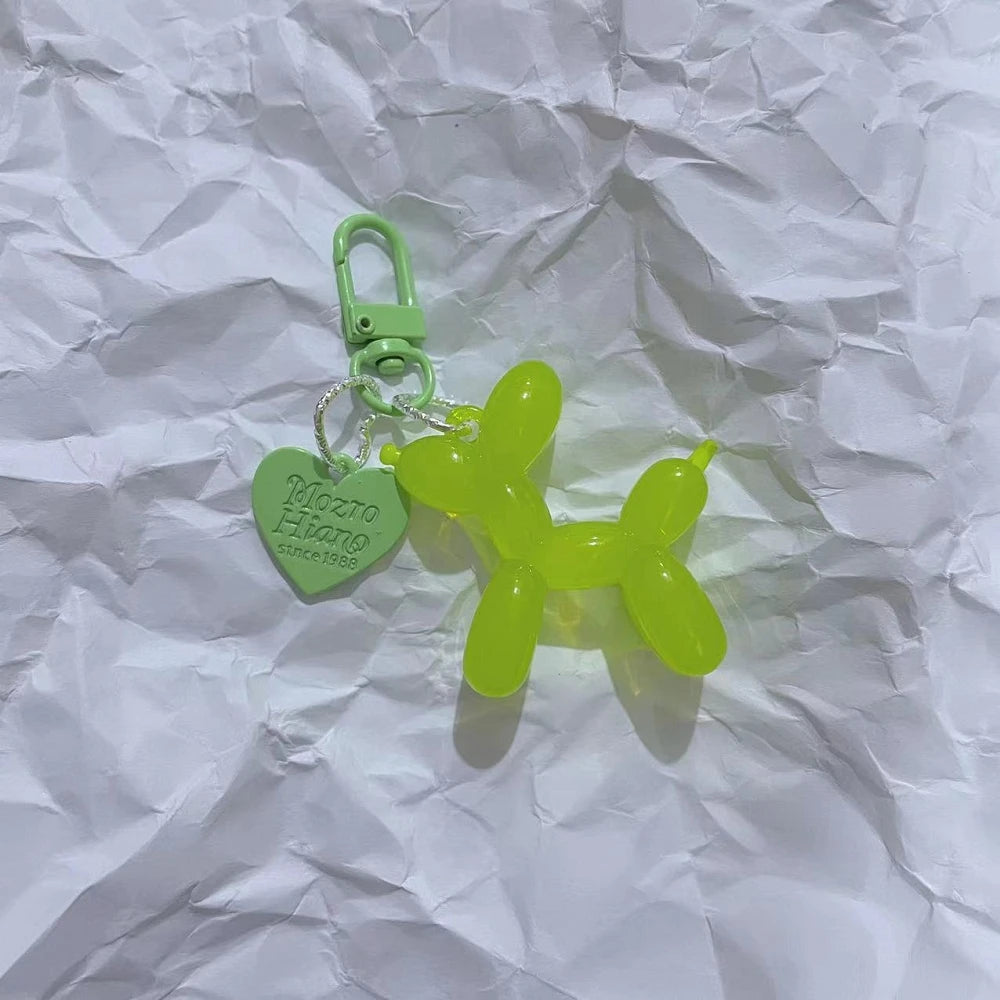 Llavero Perrito Globo Y2K - Charm Acrílico Colorido Estilo Retro