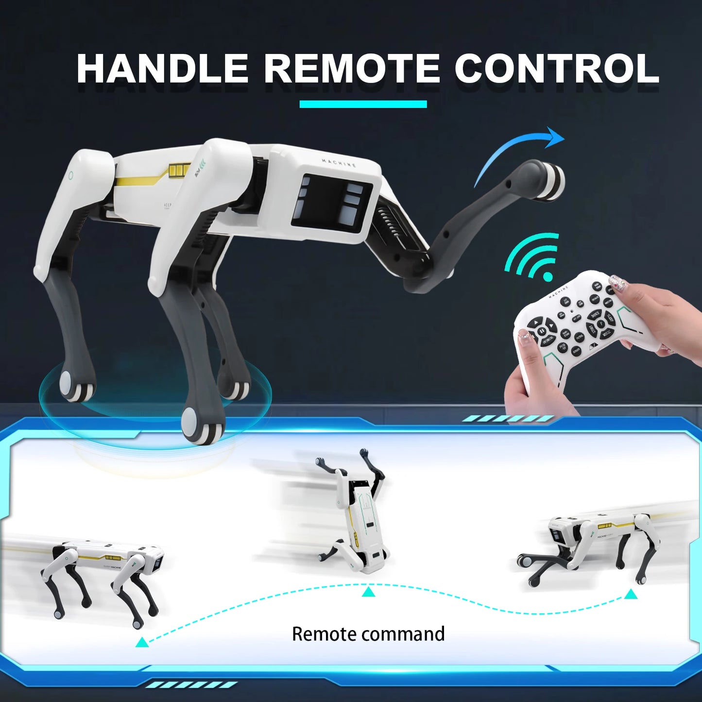 Robot Perro Inteligente AI - Control Remoto APP Programable Canta Baila