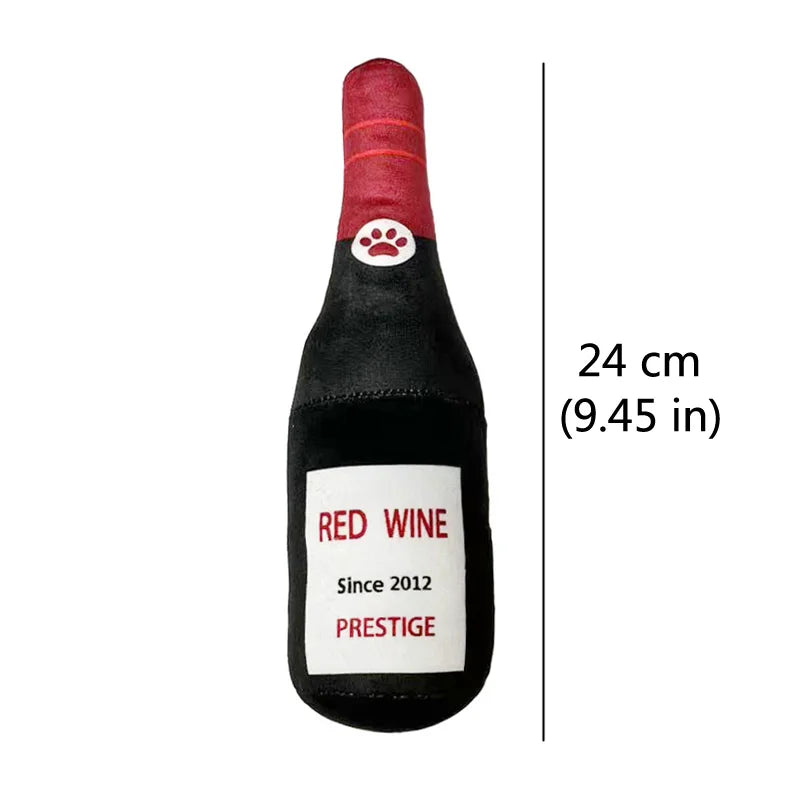 Juguete Botella Cerveza Peluche - Squeaker Limpieza Dental Perros Divertido