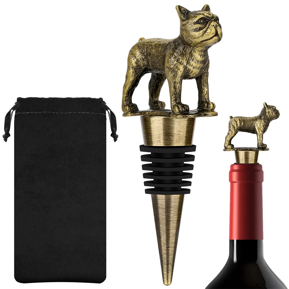 Tapones Vino Decorativos Mascotas - Aleación Zinc Silicona Bar Perro Gato