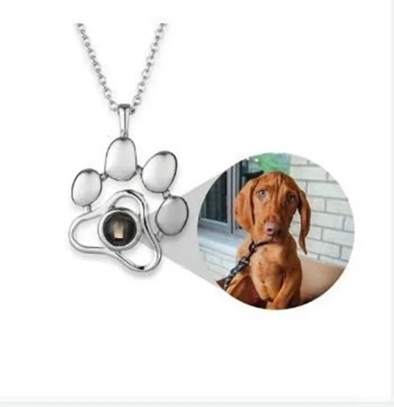 Collar Personalizado I Love You - Proyección Huella Perro Regalo Único