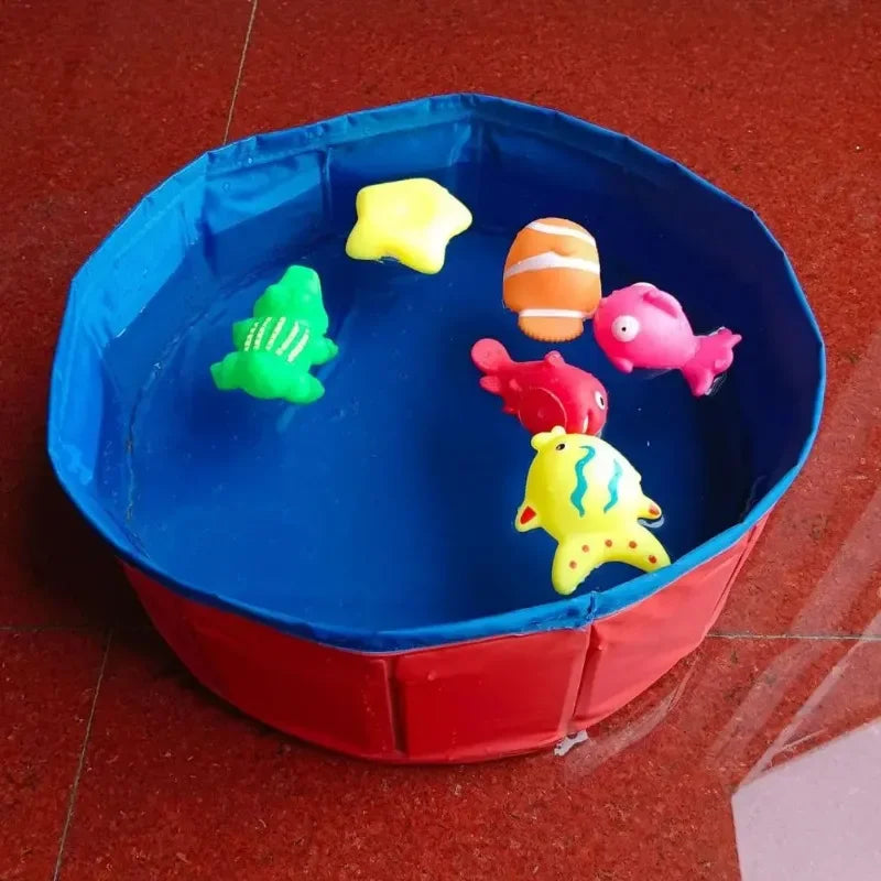 Bañera Plegable Mascotas - Piscina Interactiva Portátil Gatos y Perros
