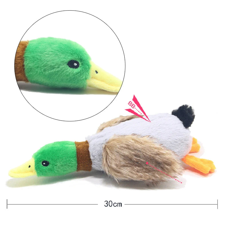 Juguete Pato Peluche con Sonido - Squeaker Divertido Perros Pequeños Medianos