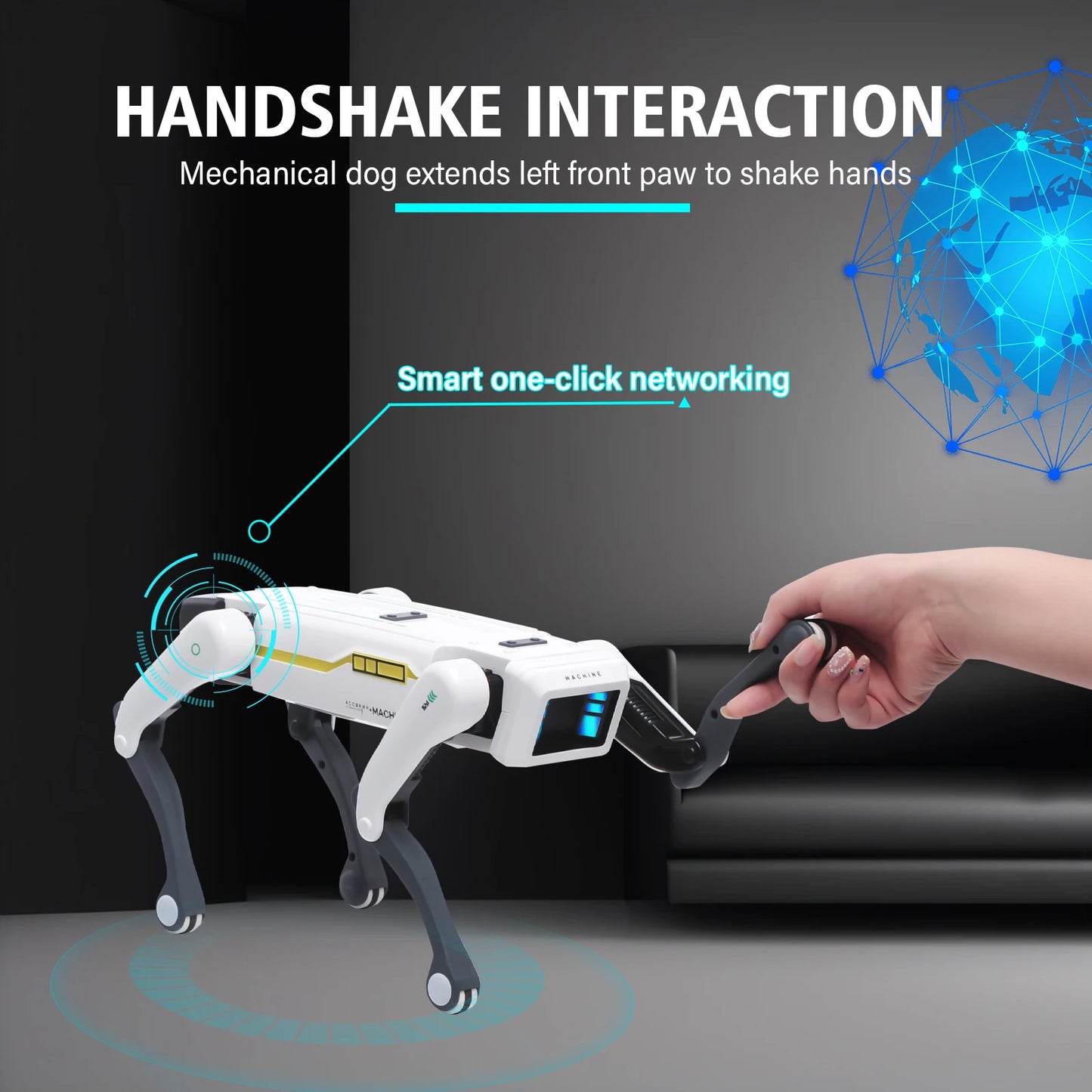 Robot Perro Inteligente AI - Control Remoto APP Programable Canta Baila