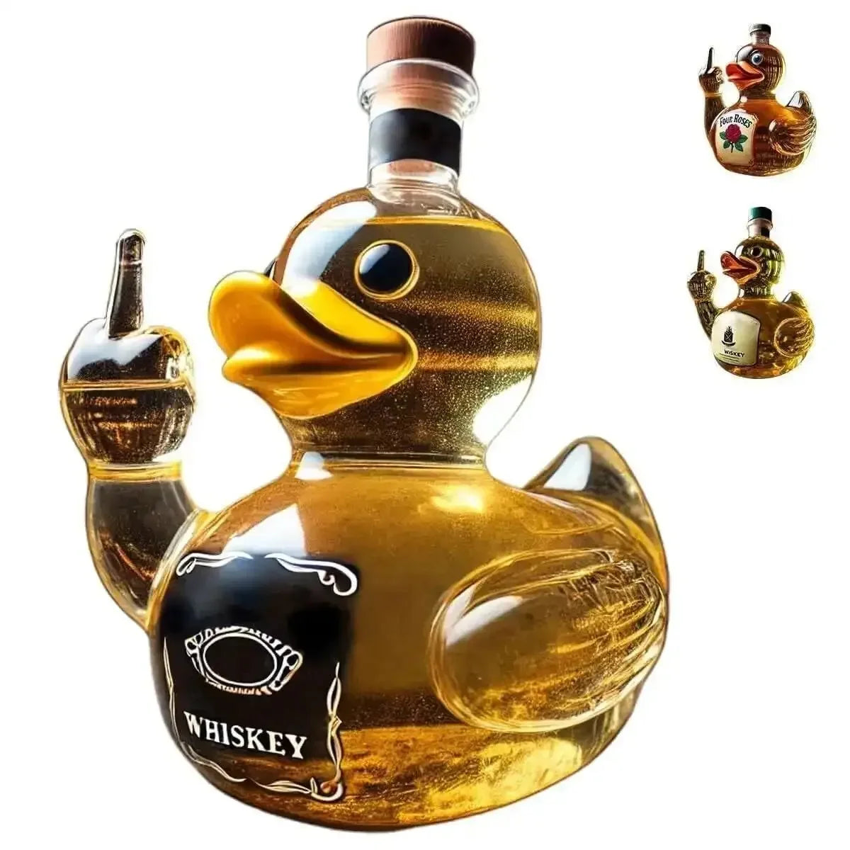 Licorera Cristal Divertida 10Oz - Decoración Bar Animales Whiskey Vino