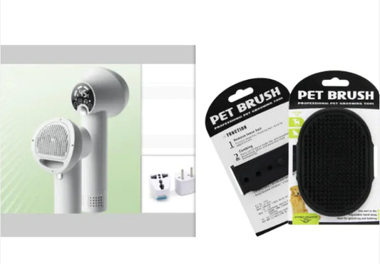 Secador Inteligente para Mascotas - 2 en 1 Seca y Cepilla