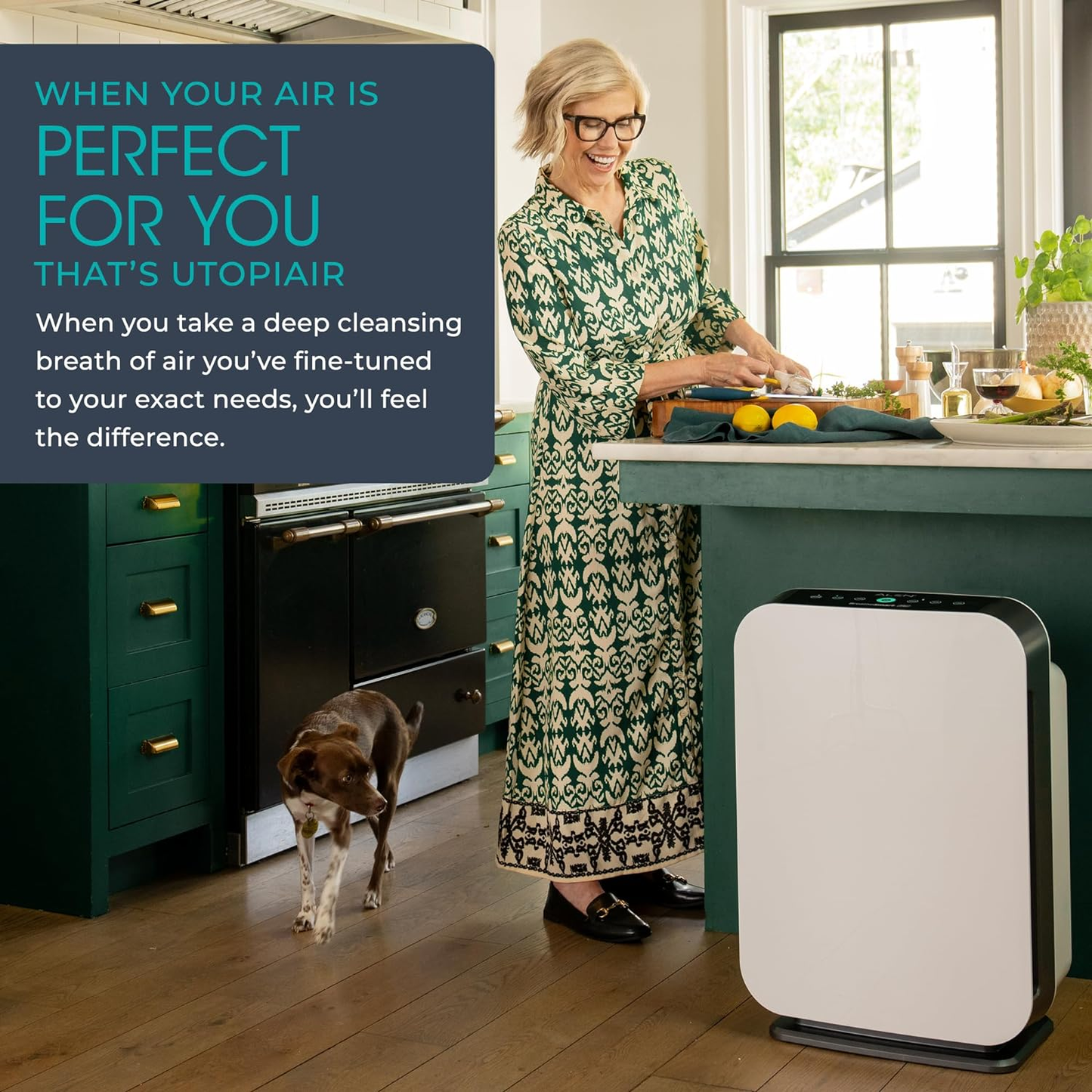 Purificador Aire HEPA BreatheSmart FLEX - 1400 Pies² Anti-Olores