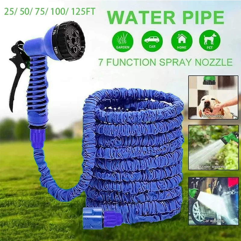 Manguera Expandible Mágica 7 Funciones - Pistola Agua Alta Presión Jardín
