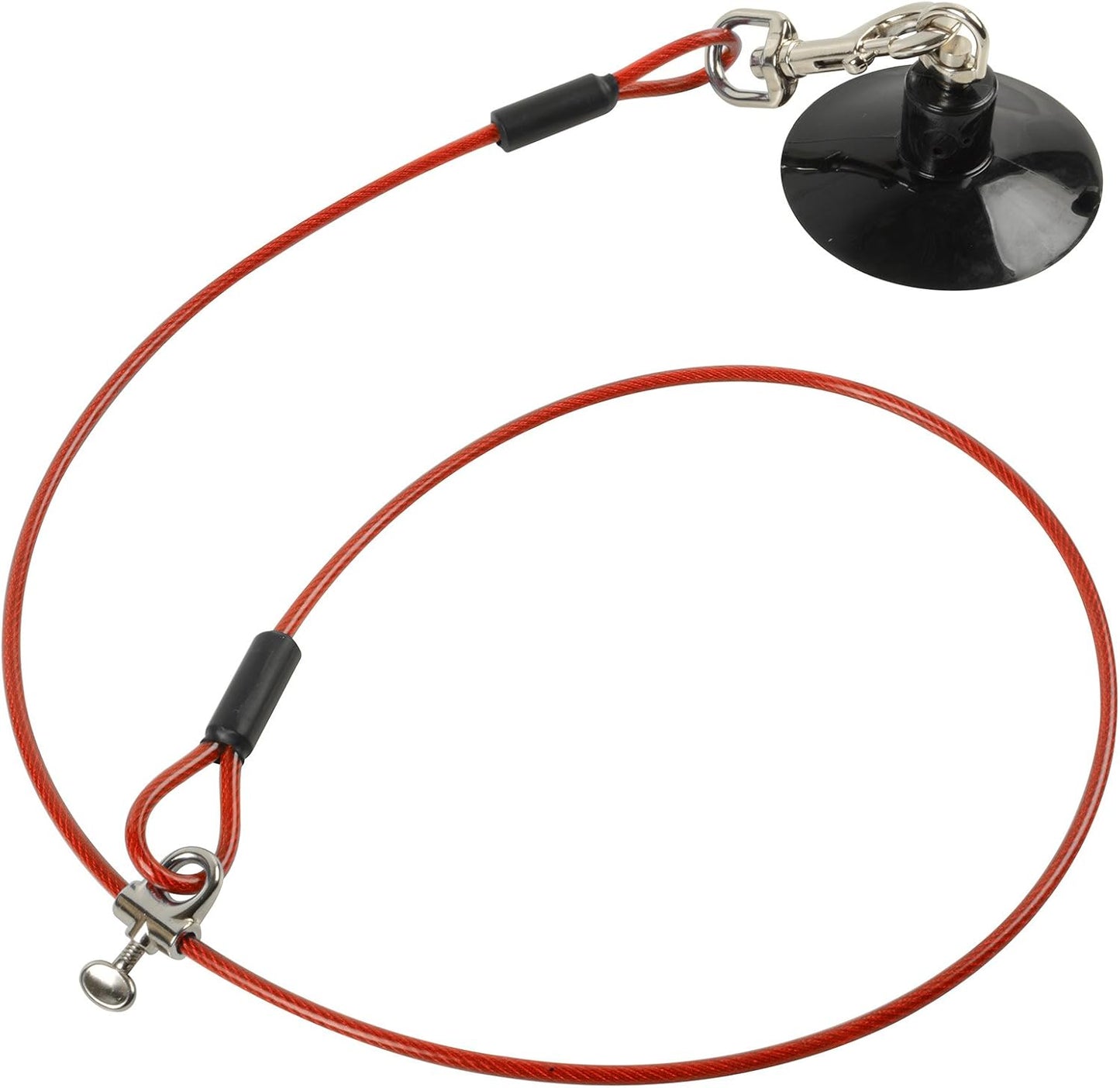 Dog Durable Bathing Grooming Shower Restraint Heavy Duty Bath Tether Leash with Suction Cup Dogs Red