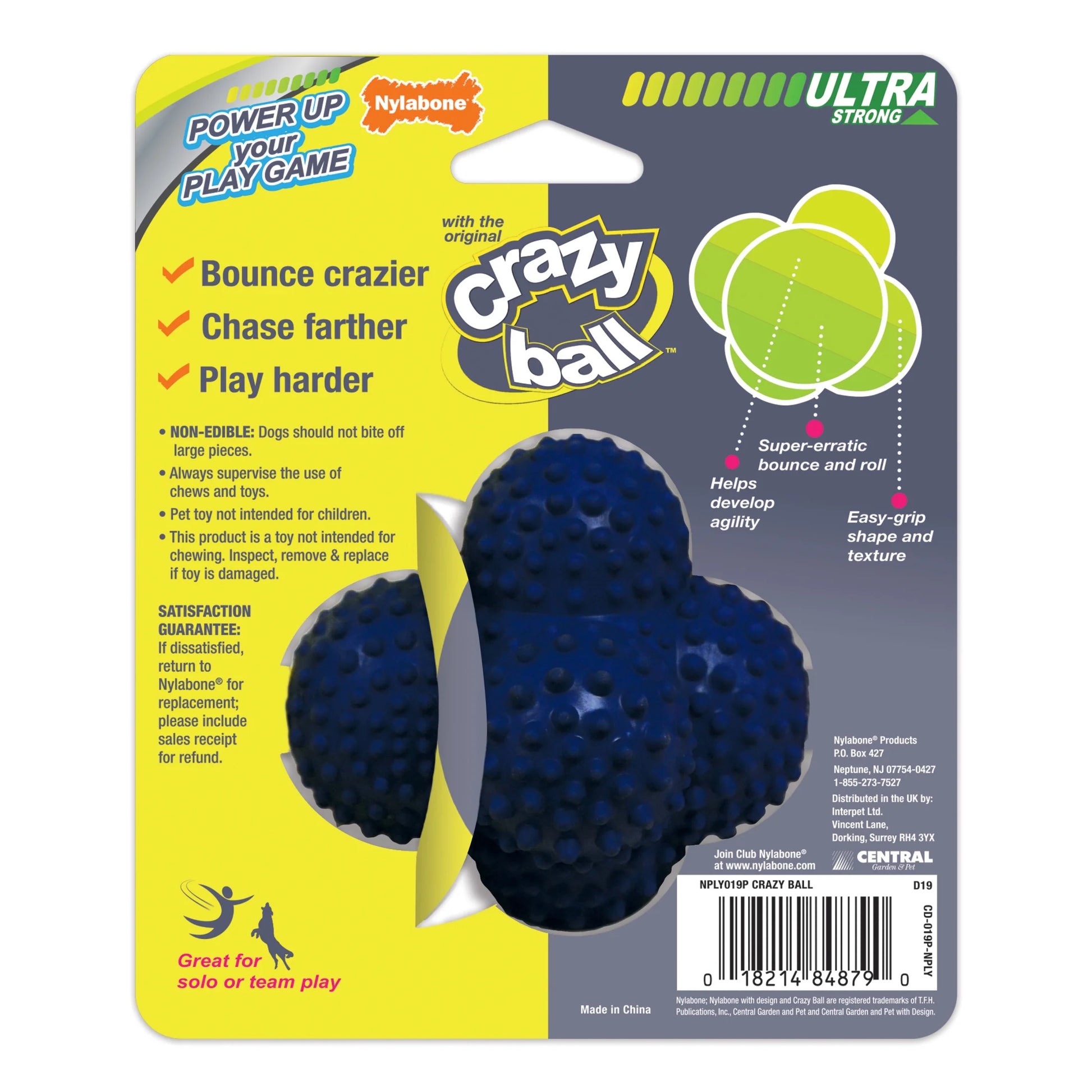 Power Play Large/Giant Ball for Dogs - Suitable for Dogs Up to 50 lbs (Single Count)