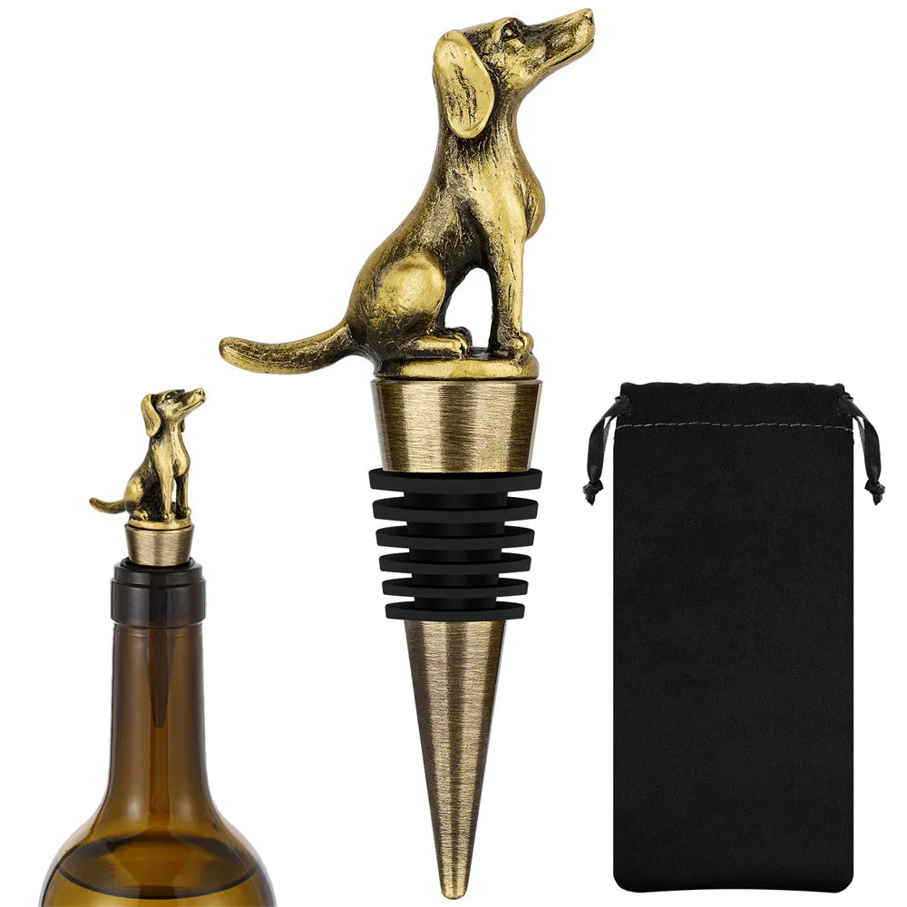 Tapones Vino Decorativos Mascotas - Aleación Zinc Silicona Bar Perro Gato