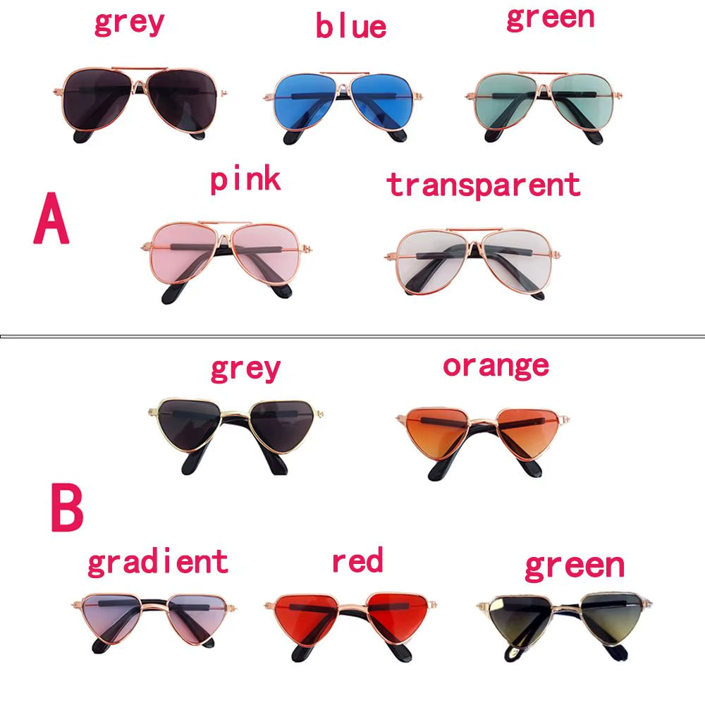 Cute Lovely Eye Wear Reflection for Small Dog Cat Toy Cat Dog Sunglasses Pet Products Diy Pet Glasses Photos Props