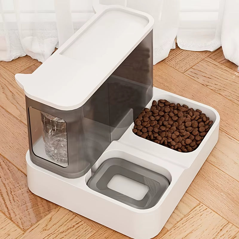 2-in-1 Automatic Pet Gravity Feeder for Cats and Dogs: Ensuring Optimal Feeding and Hydration