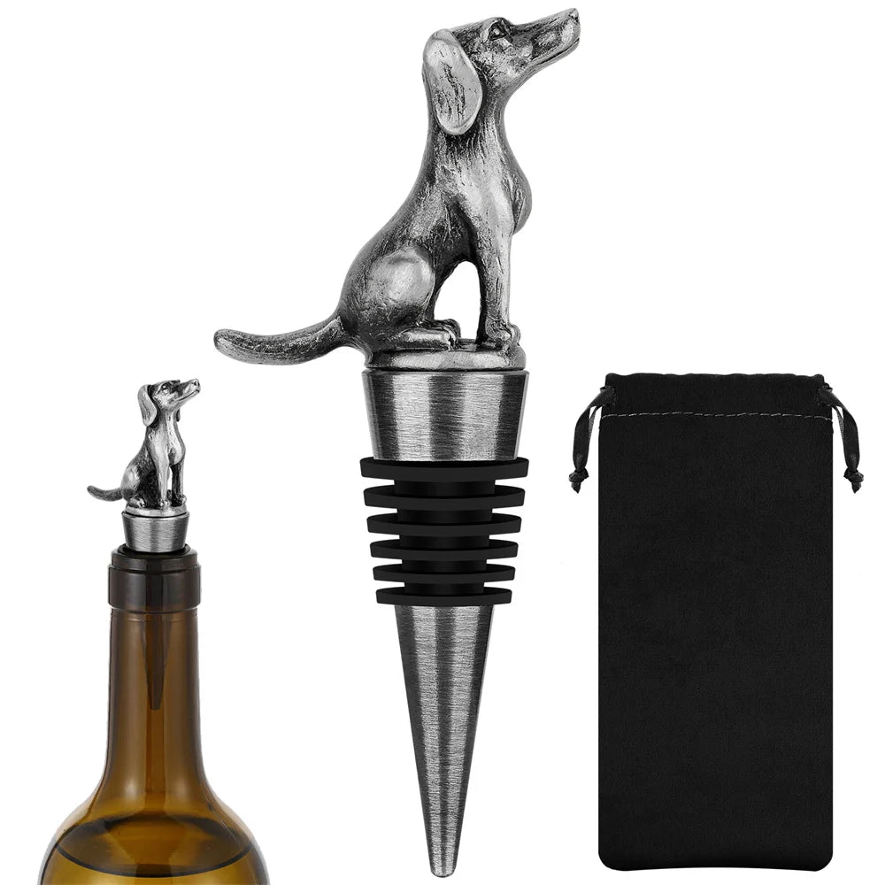 Tapones Vino Decorativos Mascotas - Aleación Zinc Silicona Bar Perro Gato