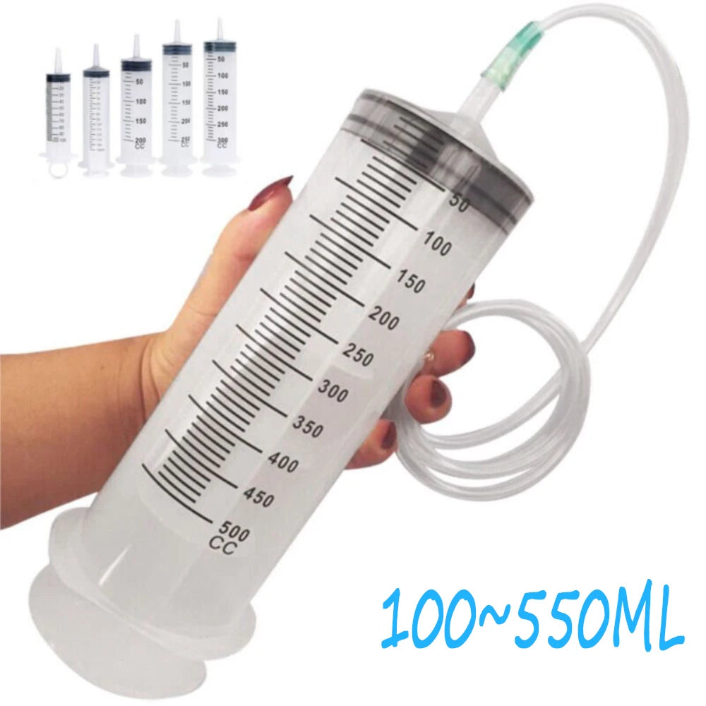 Jeringa Multifunción Mascotas 100-550ml - Alimentación y Medicación con Manguera