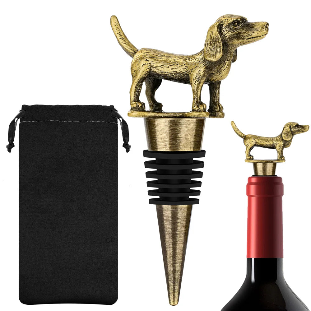 Tapones Vino Decorativos Mascotas - Aleación Zinc Silicona Bar Perro Gato